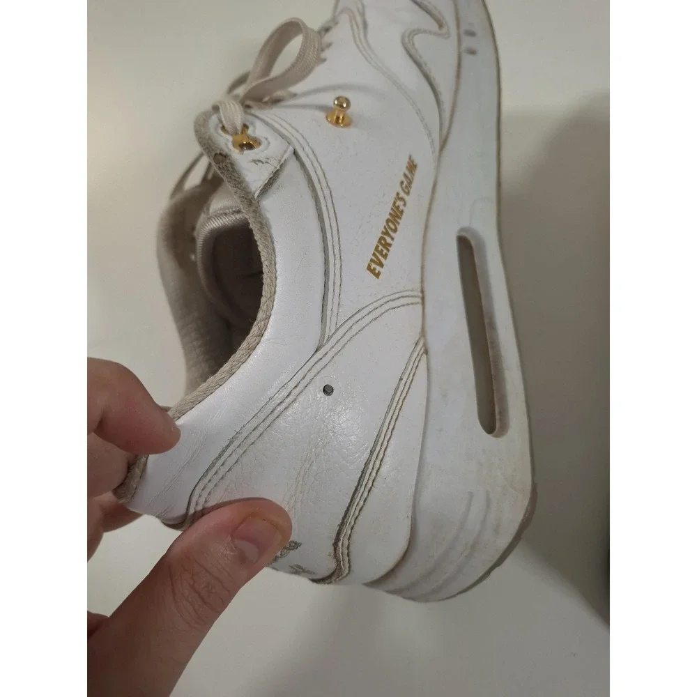 Nike Eastside Golf Everyone's Game Shoes Mens Size 13 White Gold HQ3074-100 READ